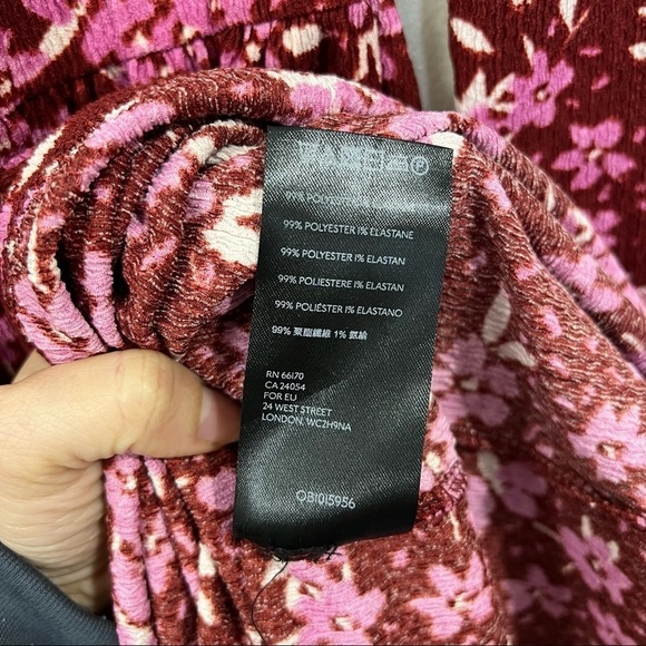 Free People Tiers Of Joy floral boho Midi Dress - Picture 7 of 11